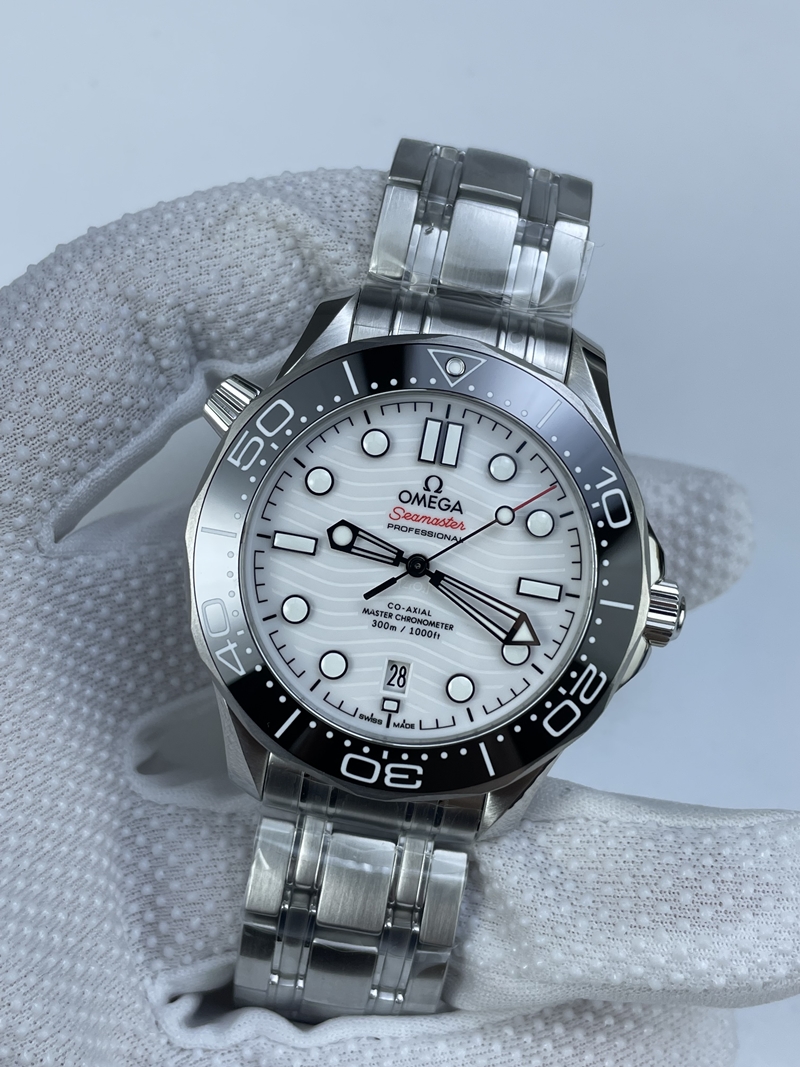 (준비완료/특급배송)NO.2754/VS공장 오메가 씨마스터 다이버300 화이트다이얼 브슬 VS8800 (최신무브업버전)
