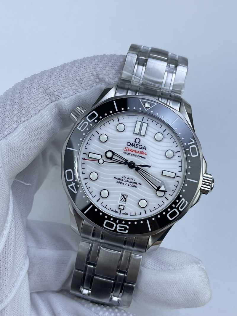 (준비완료/특급배송)NO.2929/VS공장 오메가 씨마스터 다이버300 화이트다이얼 브슬 VS8800 (최신무브업버전)